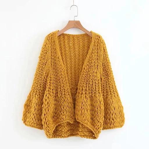 Title 5, Handmade Knitting Sweater Cardigan Jacket in Pu...