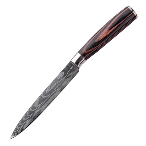 Title 4, Japanese Cuisine Laser Pattern Knife Set Achiev...