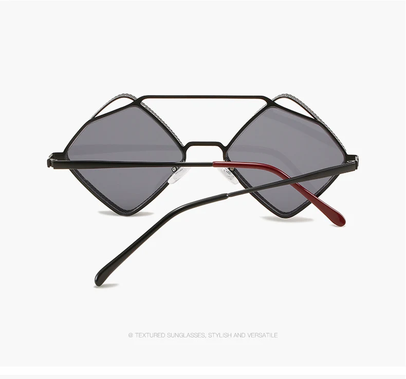Title 5, Fashion Metal Rhombus Double Beam Sunglasses of...