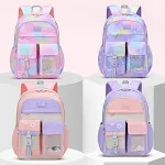 Schattige rugzak voor meisjes met rugbescherming. Biedt comfort en veiligheid. Beschermt de wervelkolom, ideaal voor school. — foto 28