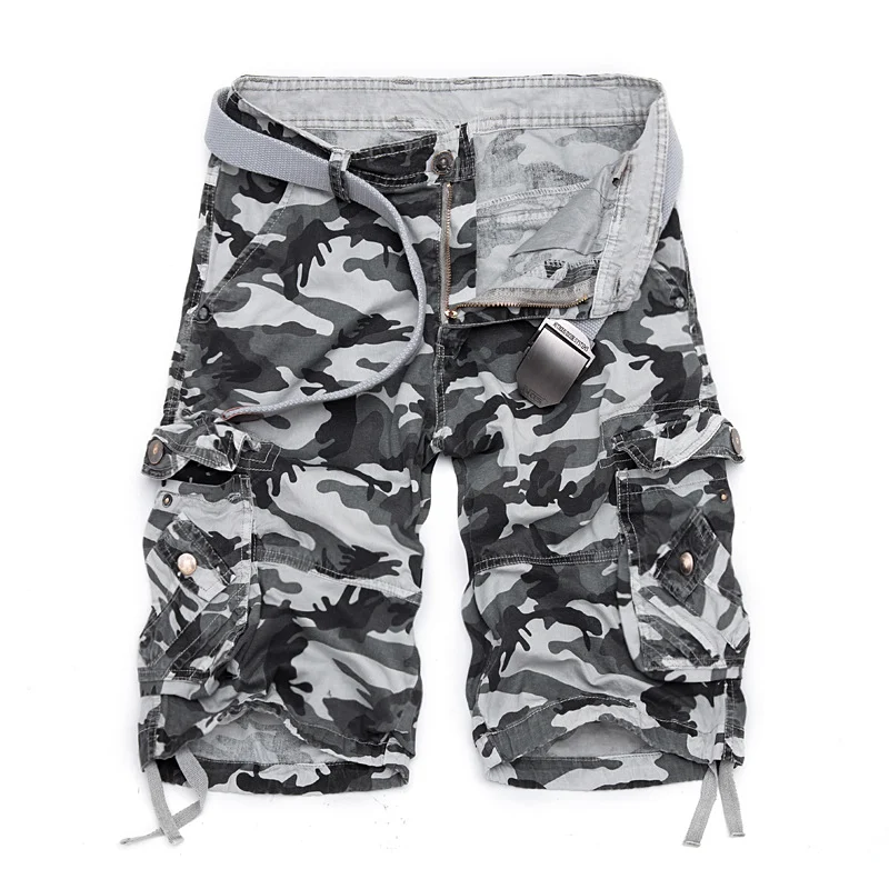 Men's loose casual camouflage tooling shorts, comfortable and versatile, perfect for everyday wear and outdoor activitie — photo 1