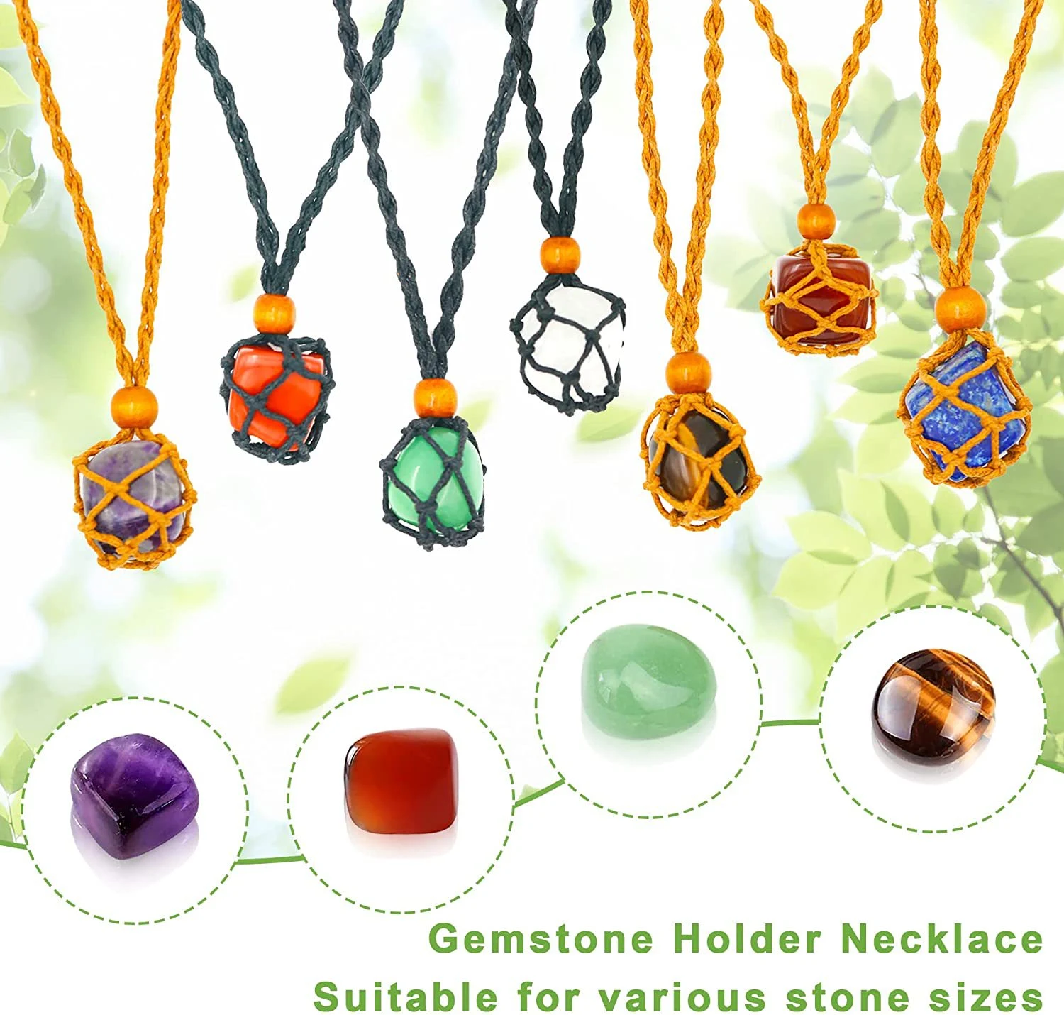 Kit Pulseira de Yoga com Pedras Naturais Irregulares DIY. Crie sua pulseira de meditação com pedras autênticas para relaxamento e bem-estar. — foto 12