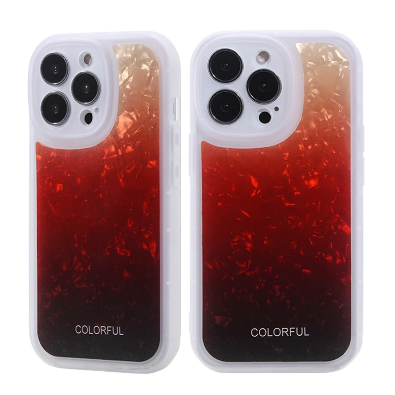 Title 17, Capa colorida para celular silicone padrão grad...