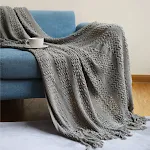 Cobertor Nórdico para Sofá Tricotado, Ideal para Casa, Hotel ou Cama com Design de Bandeira, Conforto e Estilo. — foto 5