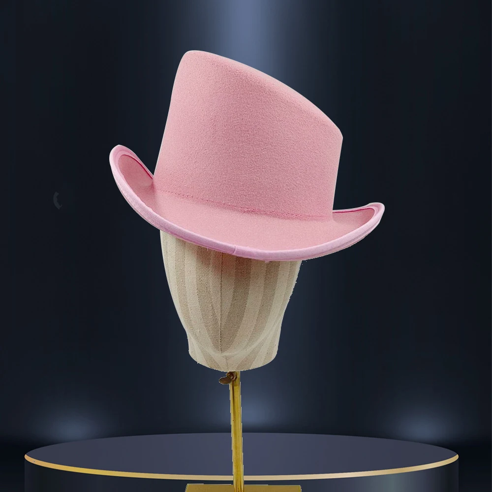 New Bevel Magic Hat for men, crafted with soft woolen material. Features a flat top and roll brim. Perfect for autumn an — photo 14