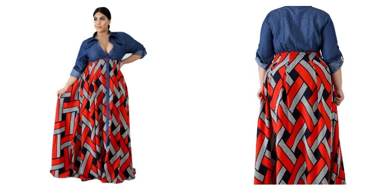 Title 14, Vestido oversized com decote em V para mulheres...