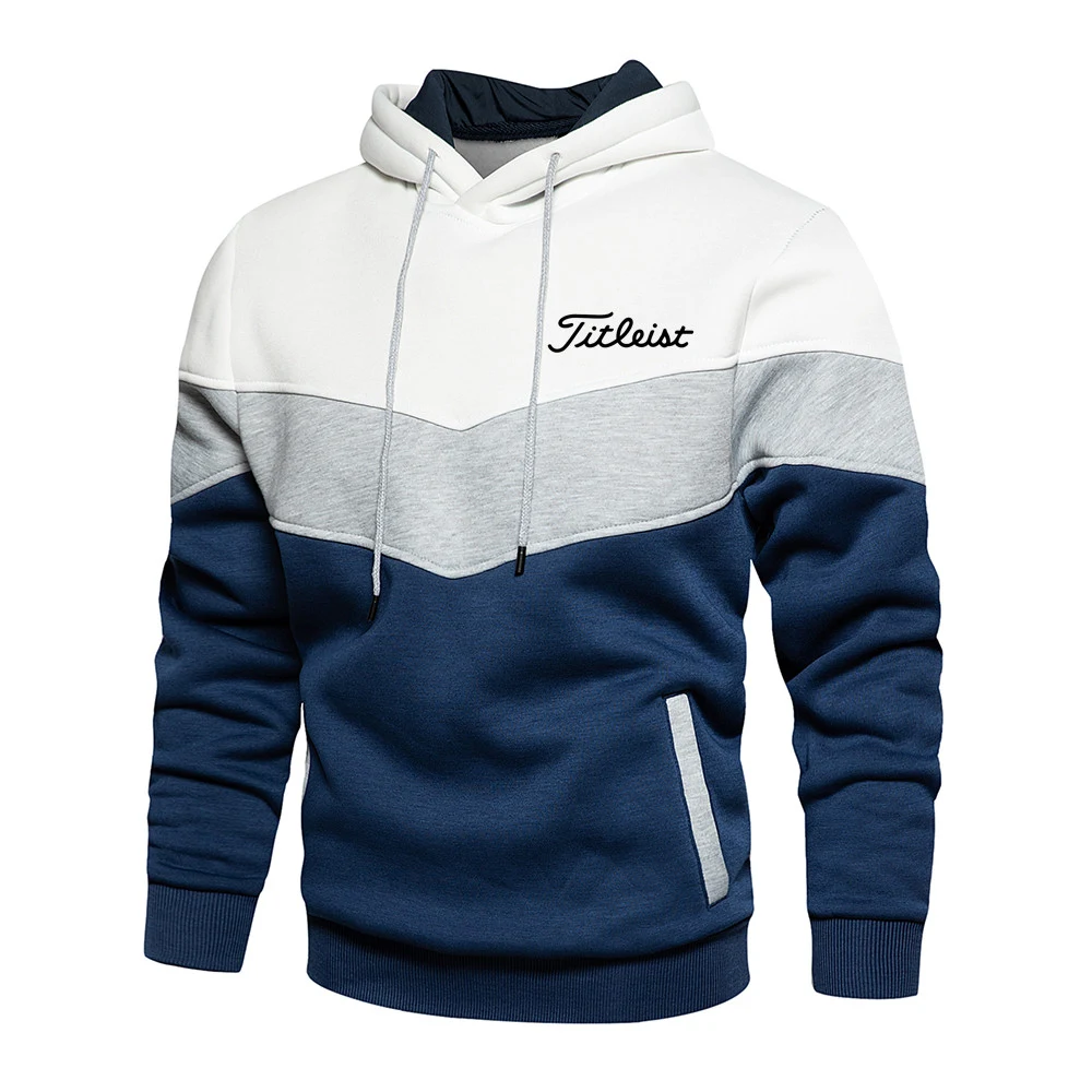 Title 5, Mens Casual Sports Panel Hooded Pullover Sweat...