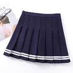 Jupe Courte d'Été Femme Taille Haute Plissée, Jupe Amincissante, parfaite pour un look estival élégant et flatteur, idéale pour l'été. — photo 1