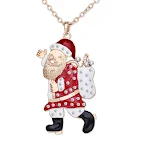Nieuwe Europese en Amerikaanse kerstornamenten Lange trui ketting Een elegante accessoire voor de feestdagen, perfect om je kerstoutfits op te fleuren. — foto 5