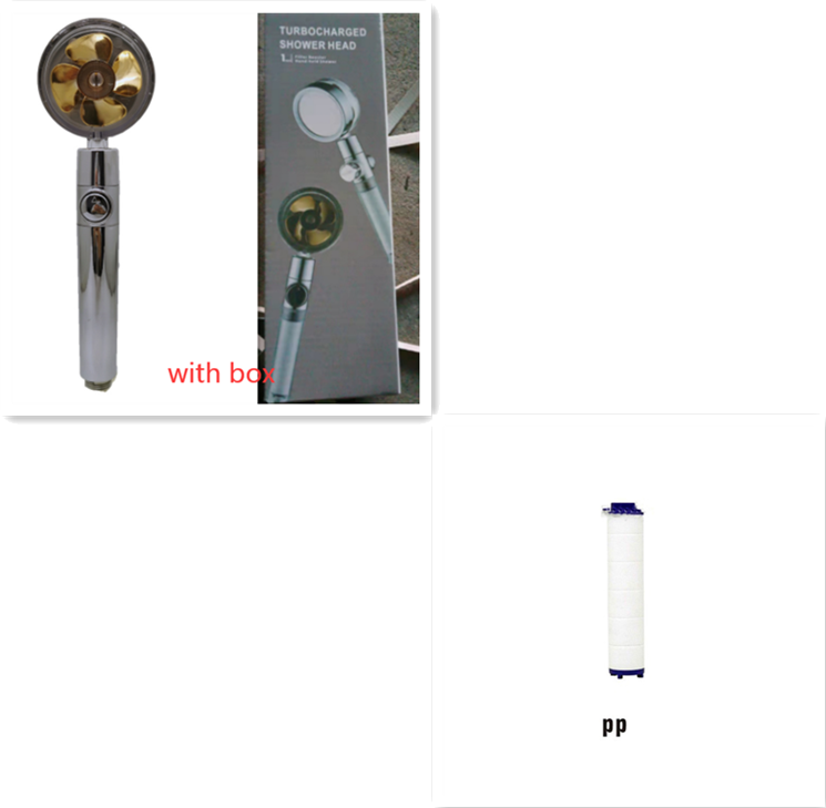 Soffione Doccia Risparmio Idrico Girevole 360 Gradi con Ventola ABS Pioggia Alta Pressione Ugello Accessori Bagno. — foto 58