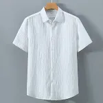 Camicia Uomo Antisolare Cotone Morbido Traspirante, Protezione UV e Comfort Estivo, Leggera e Perfetta per Attività all'Aperto. — foto 8