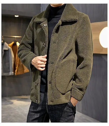 Title 7, Reversible lamb fur coat for ultimate warmth an...