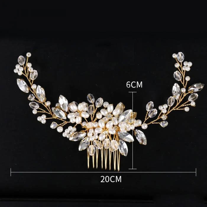 Title 21, Tiara de cabelo de cristal para noivas, acessór...