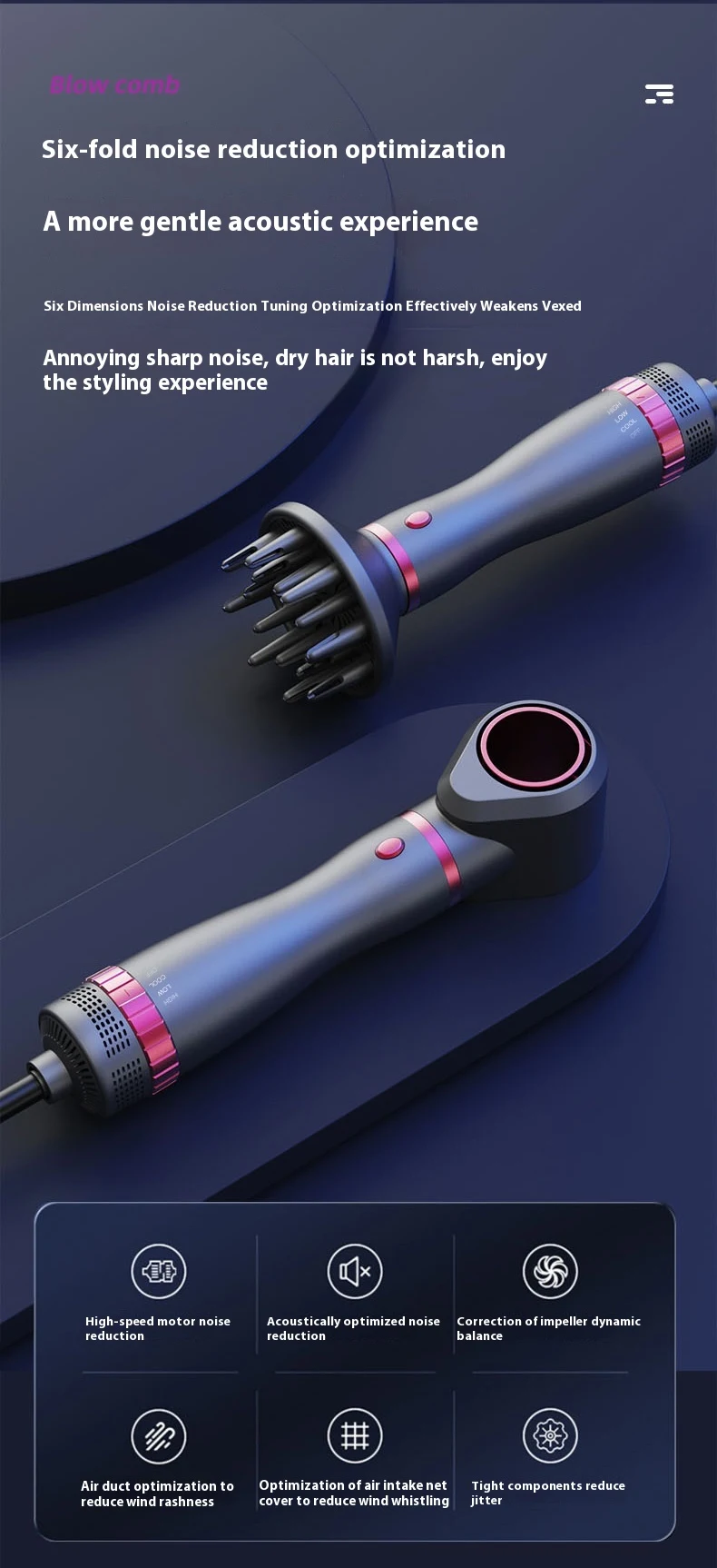 Title 10, Multi Functional Roll Straight Dual-use Hair Dr...