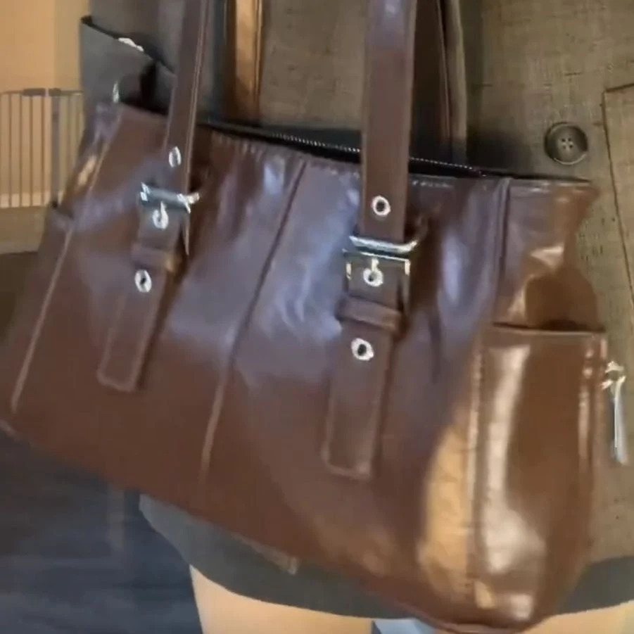 Title 2, Bolsa feminina de ombro com grande capacidade, ...