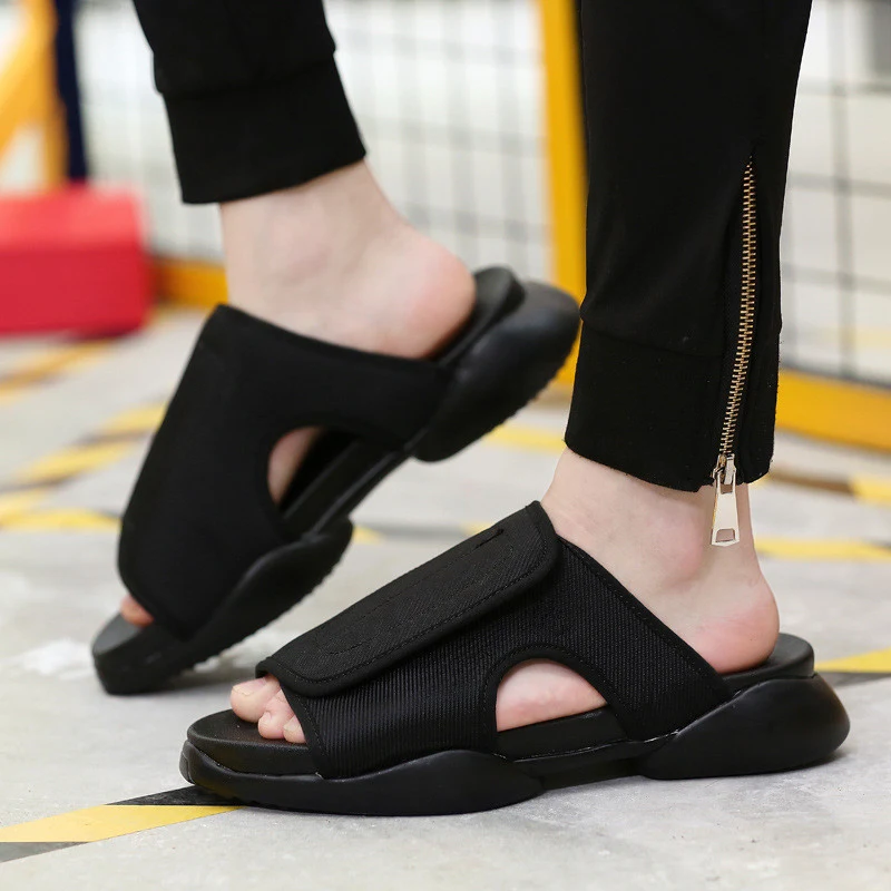 Zapatillas sin cordones para hombre con suela gruesa, transpirables y con aumento de altura, perfectas para la playa y la comodidad. — foto 4