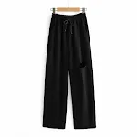 Women's Ripped Wide Leg Mopping Sweatpants. Comfortable and stylish, these sweatpants offer a relaxed fit with a trendy, — photo 2