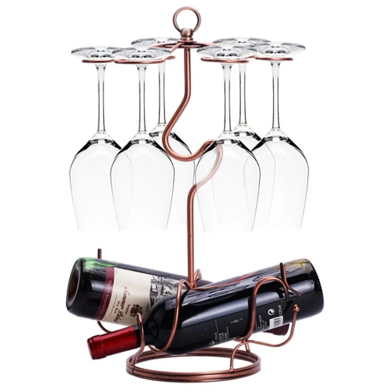 Upside down wine glass rack decoration, European creative wine glass hanging rack. Stylish and practical solution for wi — photo 1