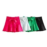 Women's Summer Bowknot Decoration Lotus Leaf Skirt offers a stylish and comfortable fit, perfect for warm weather, creat — photo 5
