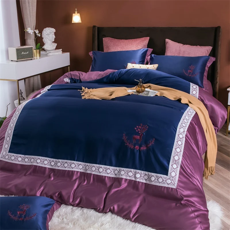 Title 1, Lace cotton bed linen cover for ultimate comfor...