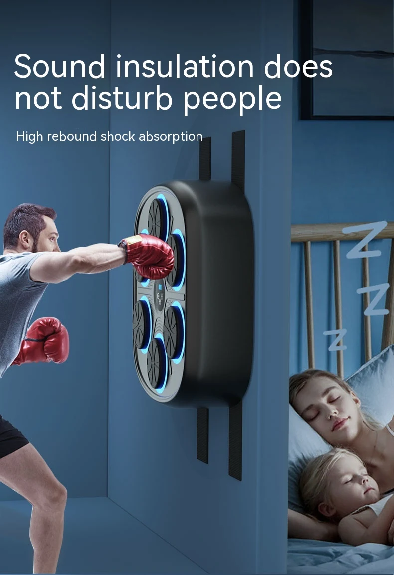 Title 5, Smart Music Boxing Machine Wall Target for Home...