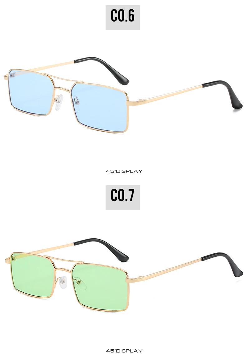 Title 12, Square small frame ultralight sunglasses for cl...