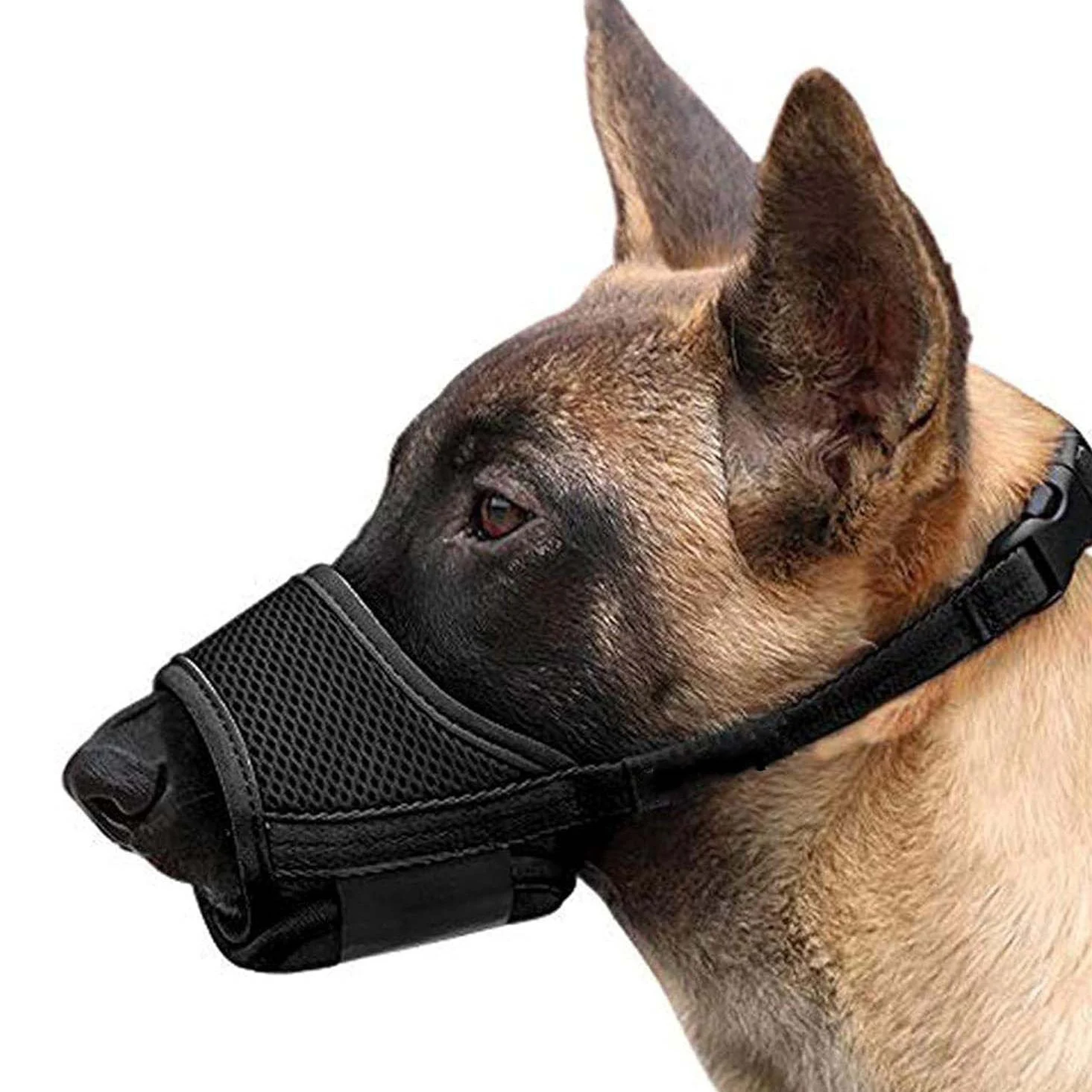 Dog Muzzle For Large Medium Small Dogs. Soft Mesh Muzzle to Prevent Biting, Chewing, Licking, Eating. Comfortable and Sa — photo 4