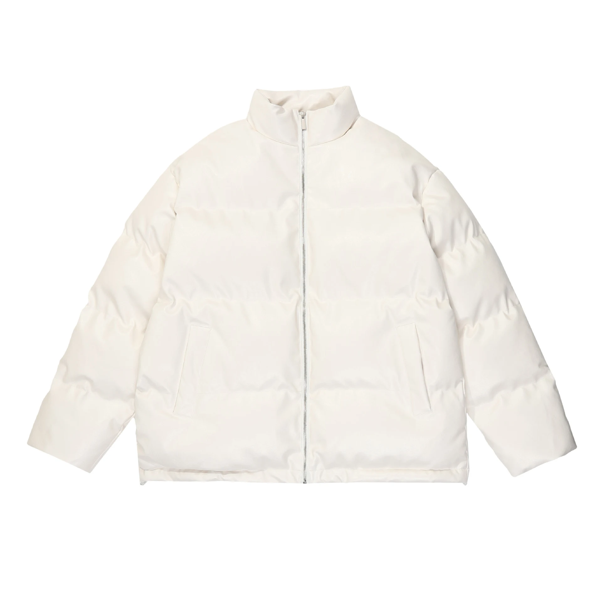 Heren Fashion Simpele Stand Kraag Gewatteerde Katoenen Jas Warme Winterjas Casual Kleding Comfortabele Moderne Stijl Ideaal voor Dagelijks Gebruik — foto 11