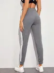 Europese en Amerikaanse sexy, comfortabele sweatpants met strepen en patchwork voor een trendy en ontspannen look. — foto 4