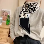Black and white leopard print