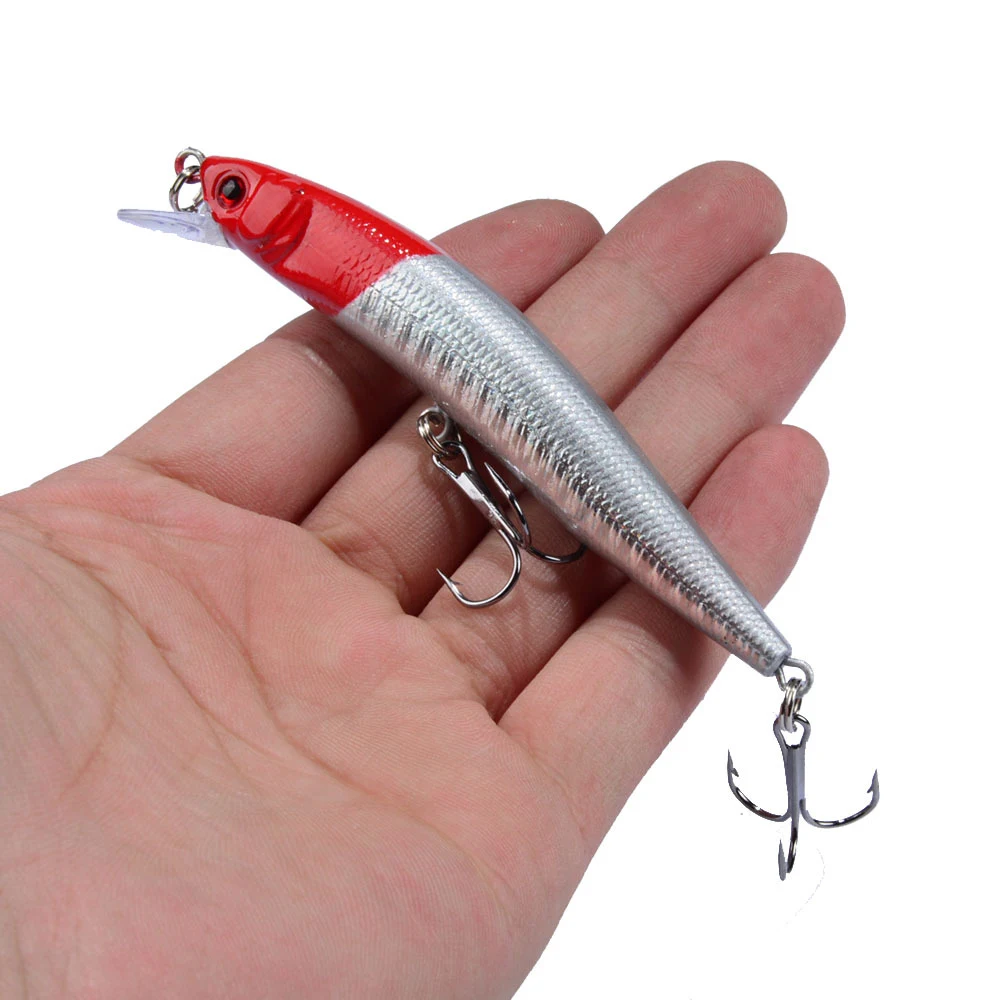 Title 1, Iscas de pesca Minnow Wobbler flutuantes para r...