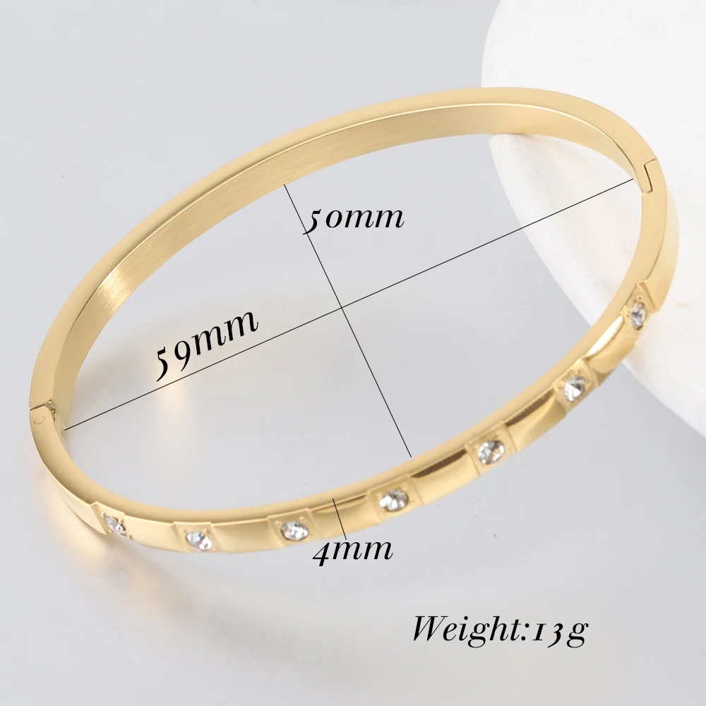 Modieuze paar armband met ingelegde zirkonium, simpel en veelzijdig, past bij elke outfit, ideaal als cadeau voor koppels of vrienden. — foto 2