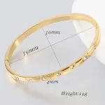 Modieuze paar armband met ingelegde zirkonium, simpel en veelzijdig, past bij elke outfit, ideaal als cadeau voor koppels of vrienden. — foto 2