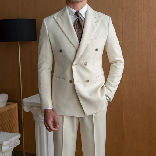 Title 3, Mens Slim Double Breasted Suit. Achieve a soph...