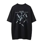 Gedrukte, gewassen en versleten T-shirt voor heren — Comfortabele, casual stijl en vintage look perfect voor dagelijks gebruik en elke gelegenheid. — foto 2