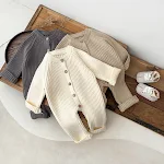 Gebreide Verdikte Romper Newborn Winterkleding Trui Romper Warm en Zacht Ideaal voor Koude Dagen Baby Outfit — foto 7