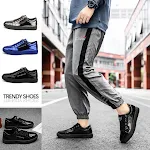 Scarpe da uomo primavera, nuova moda coreana, sneakers casual basse, alla moda, suola piatta, taglia grande, lucide, eleganti. — foto 7