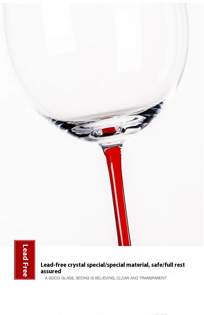 Title 7, Lead-free Crystal Red Wine Glass Bordeaux Set. ...