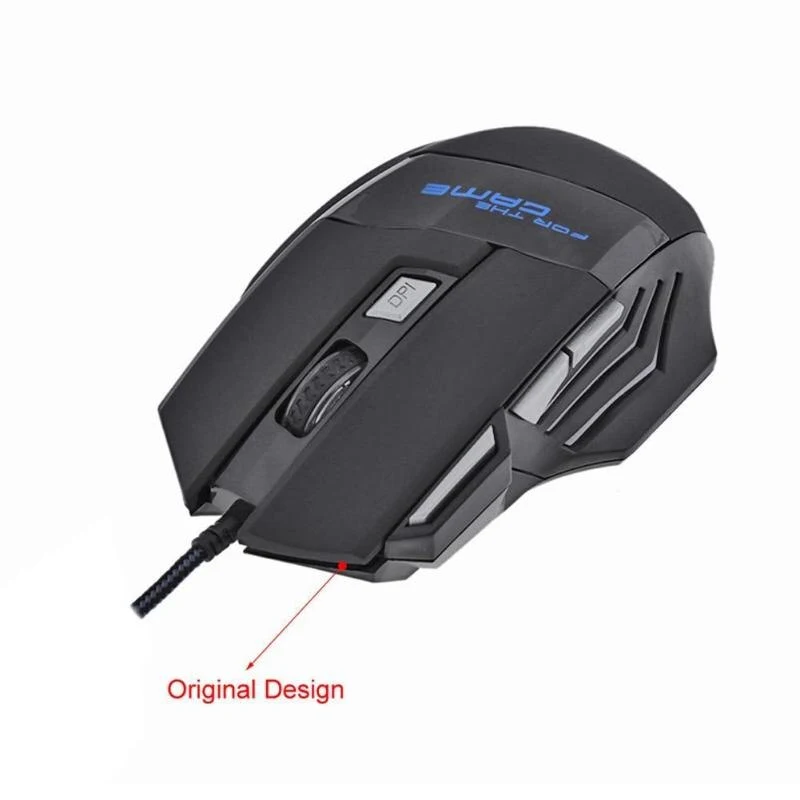 Title 2, Wired Gaming Mouse 5500DPI 7-Color LED Backligh...