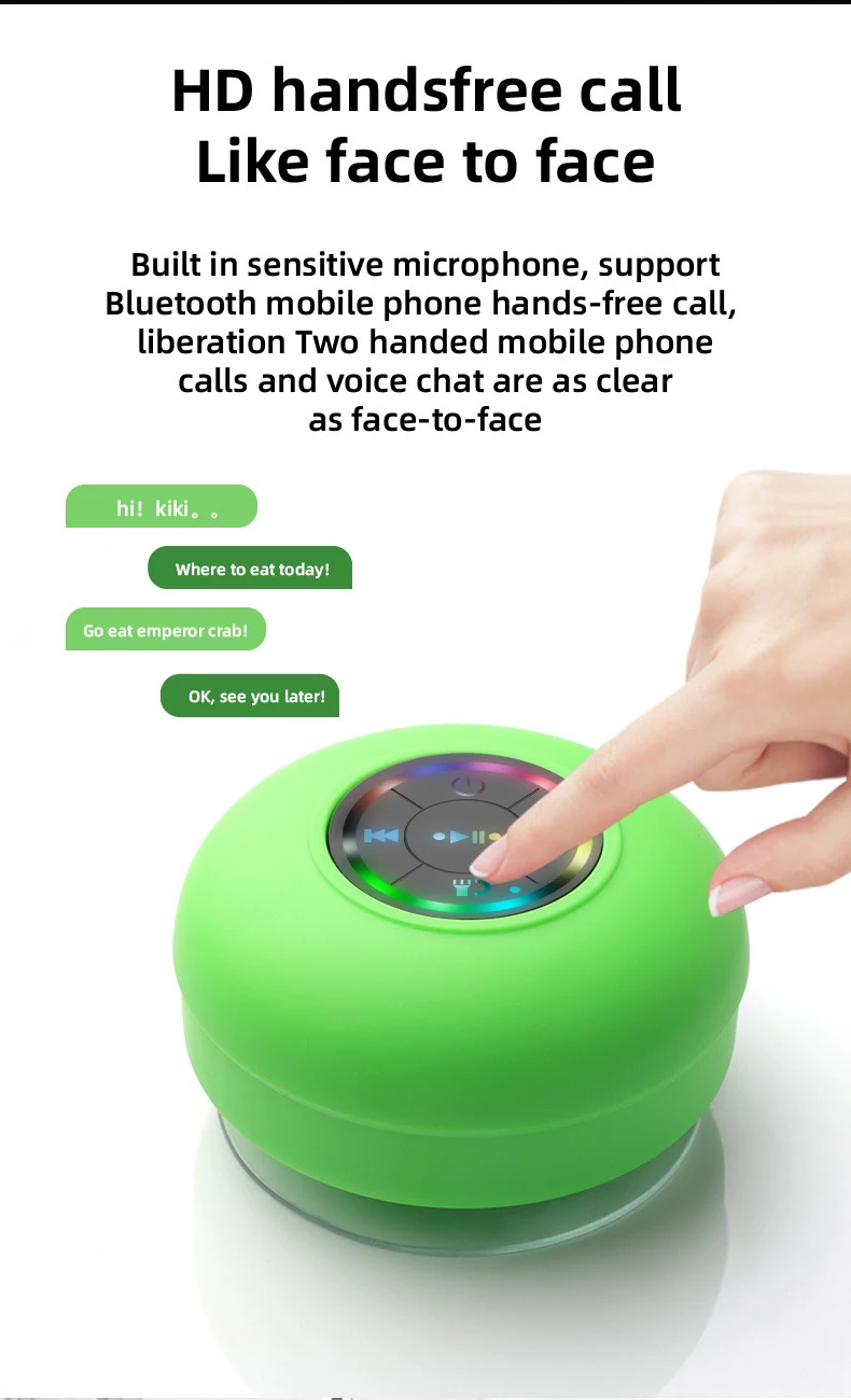Title 7, Waterproof Bluetooth Speaker with Big Suction C...