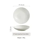 8inch glossy white