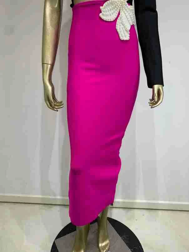 Title 2, New Bandage Dress One-shoulder Long Sleeve Bead...