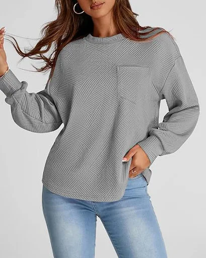 Title 4, Damen Langarm Sweater mit überschnittenen Schul...