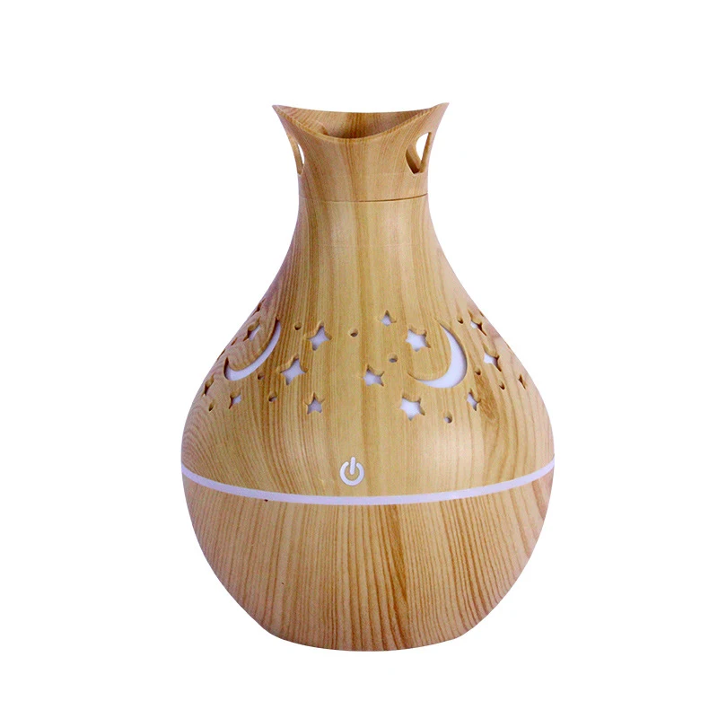 200ml Hot Sale Creative Star Hollow Wood Grain Aroma Diffuser. Enjoy a relaxing atmosphere and fresh air with this essen — photo 2