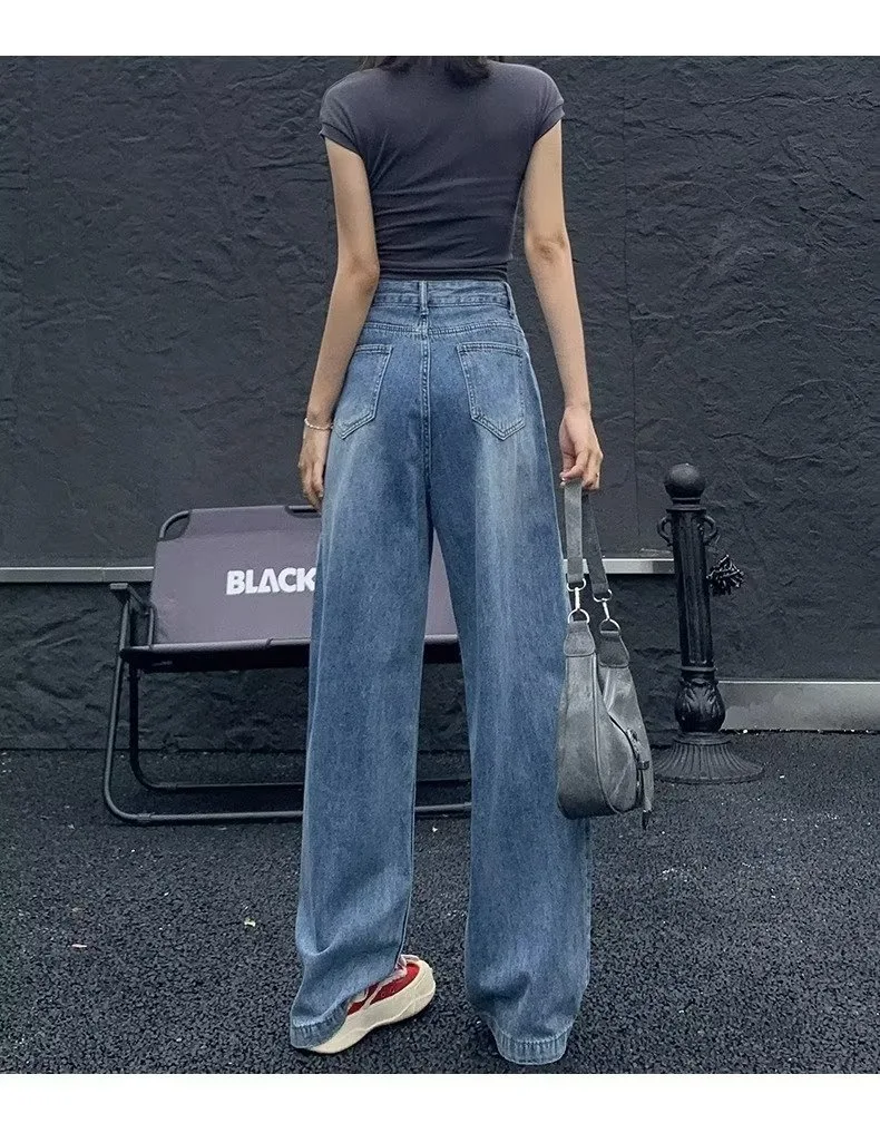 Plus Size High Waist Straight Jeans for Women. Comfortable fit, flattering silhouette, and perfect for everyday wear, of — photo 3