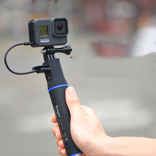 Title 4, Battery Powered Selfie Stick with Charging Capa...