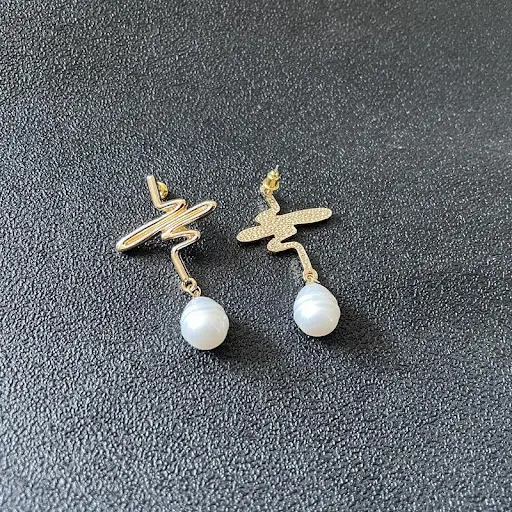 Title 3, Pendientes de perlas con forma elegante para mu...