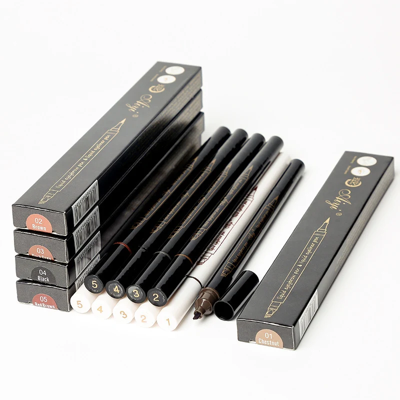 Title 1, Dual-ended black and white eyebrow pencil. Prec...