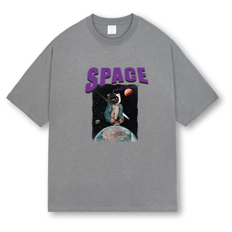 Title 7, T-shirt alla moda da uomo a manica corta con st...