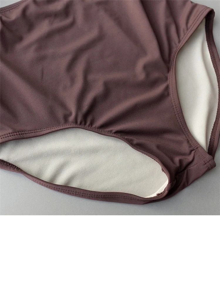 Colorblock High Waist Bare One Piece Swimsuit. Flatter your figure and enjoy comfortable support for a radiant look at t — photo 3